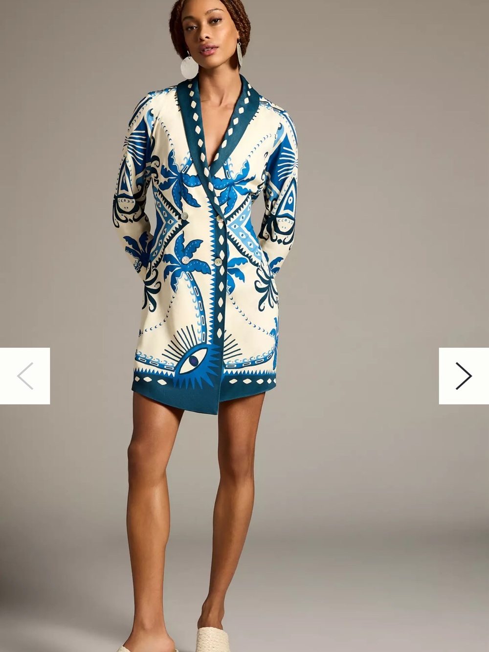 FARM Rio Long Sleeve Blazer Dress